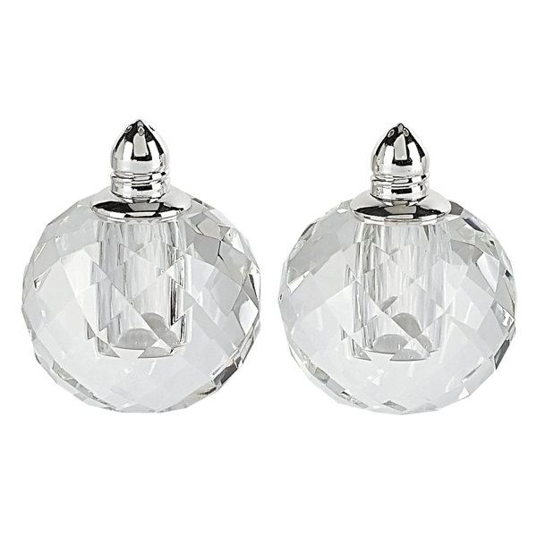 Badash Crystal Glass Salt And Pepper Shaker Set & Reviews | Wayfair